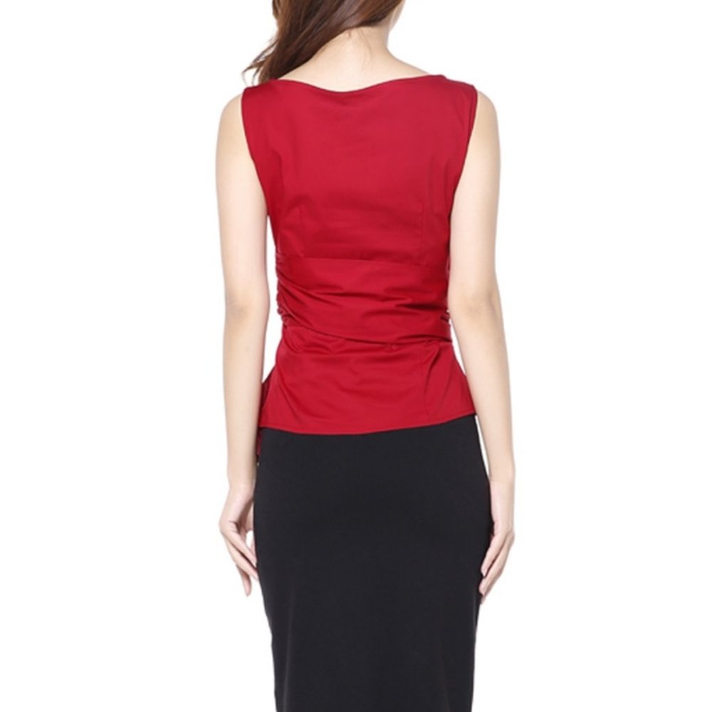Chic Star Retro Wrap Top - Picture 3 of 4